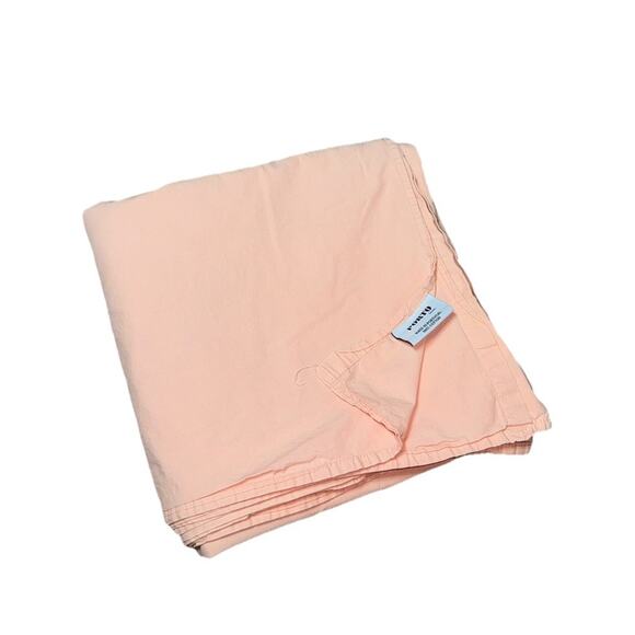 Porto Luxury Cotton Flat Sheet Light Pink Bedding Full / Queen Size Portugal